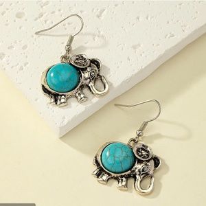 Drop Elephant Earrings